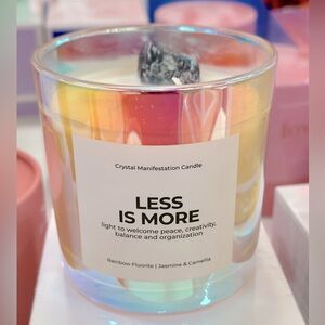 Less Is More Crystal Manifestation Candle
